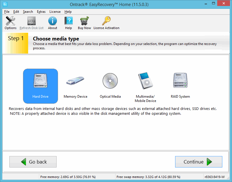 Ontrack® EasyRecovery™ Home (ver. 11.5.0.3)